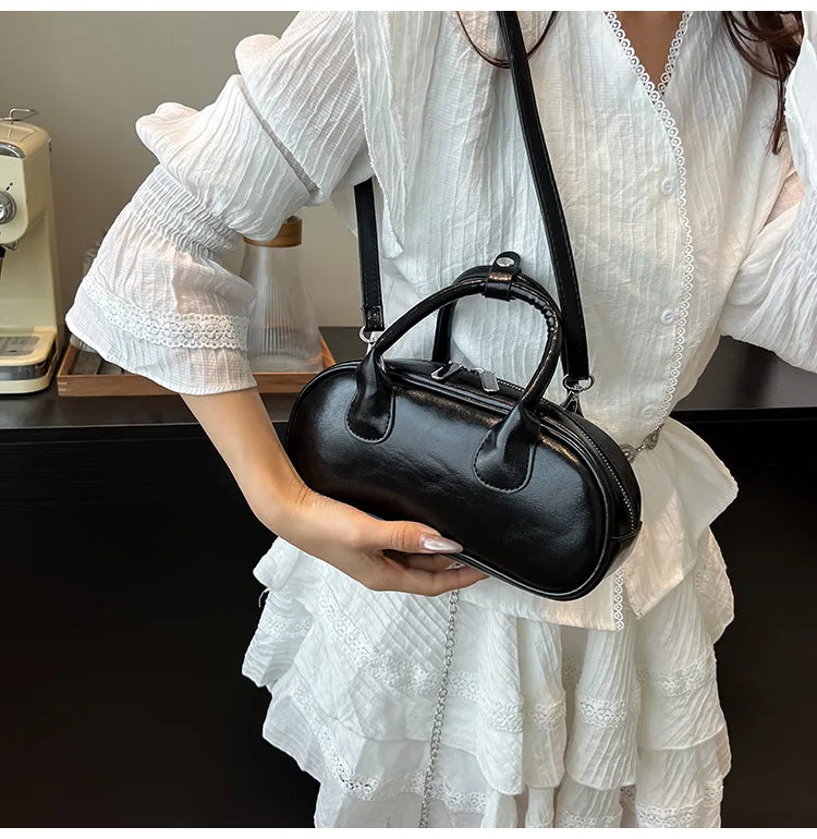 2025 New Women's Luxury Minimalist Baguette Bag - Artistic Crossbody & Handheld Purse with Clean Lines Design