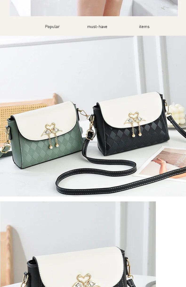 Bag Women 2025 Spring and Summer New One Shoulder Crossbody Small Square Bag Fresh and Sweet Versatile