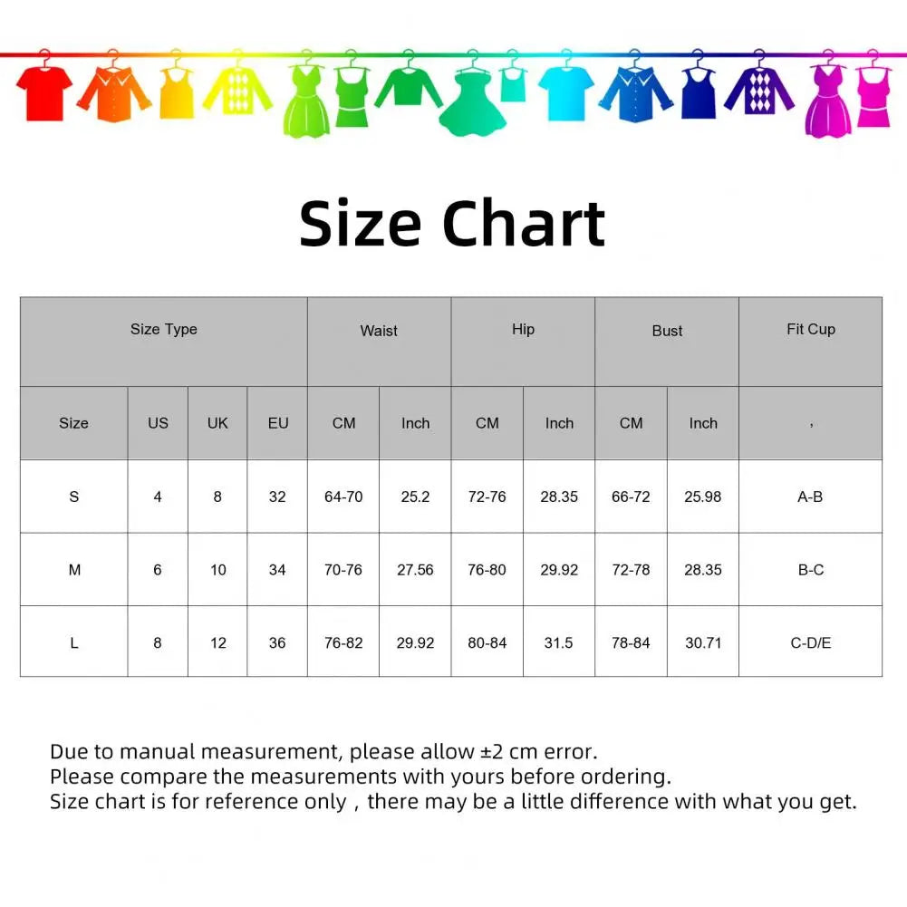 Summer Bikini Set Strappy Beachwear Women's Bikini Set Padded Sling High Waist Swim Solid Color Lace-up Summer Swimwear