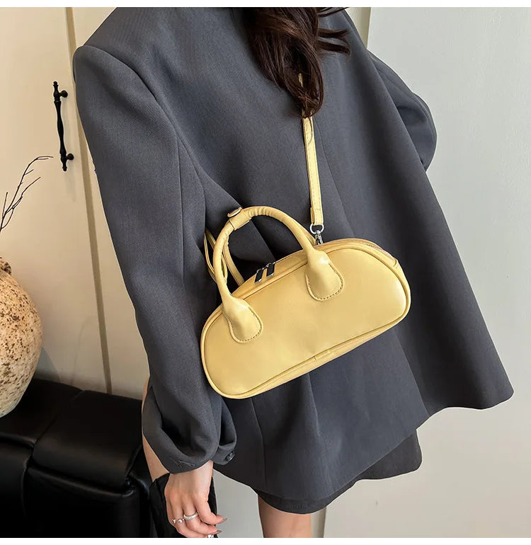 2025 New Women's Luxury Minimalist Baguette Bag - Artistic Crossbody & Handheld Purse with Clean Lines Design