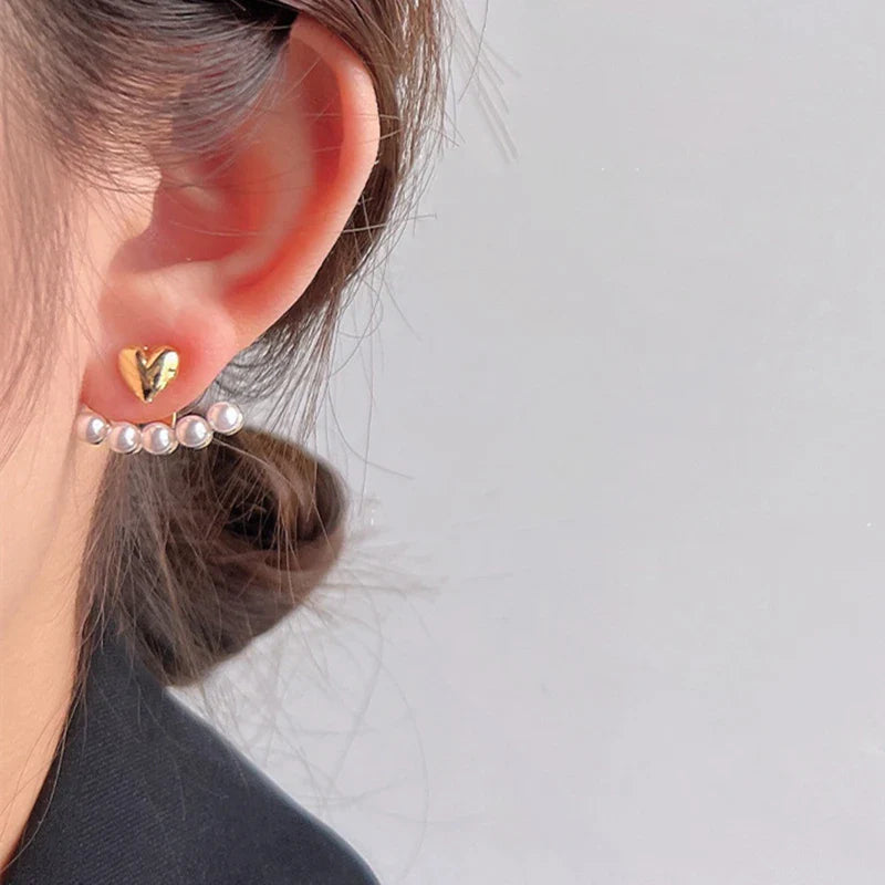 Luxury Crystal Flower Drop Dangle Earrings for Women Fashion Statement Wedding Ear Jewelry Accessory Pearl Party Wholesale