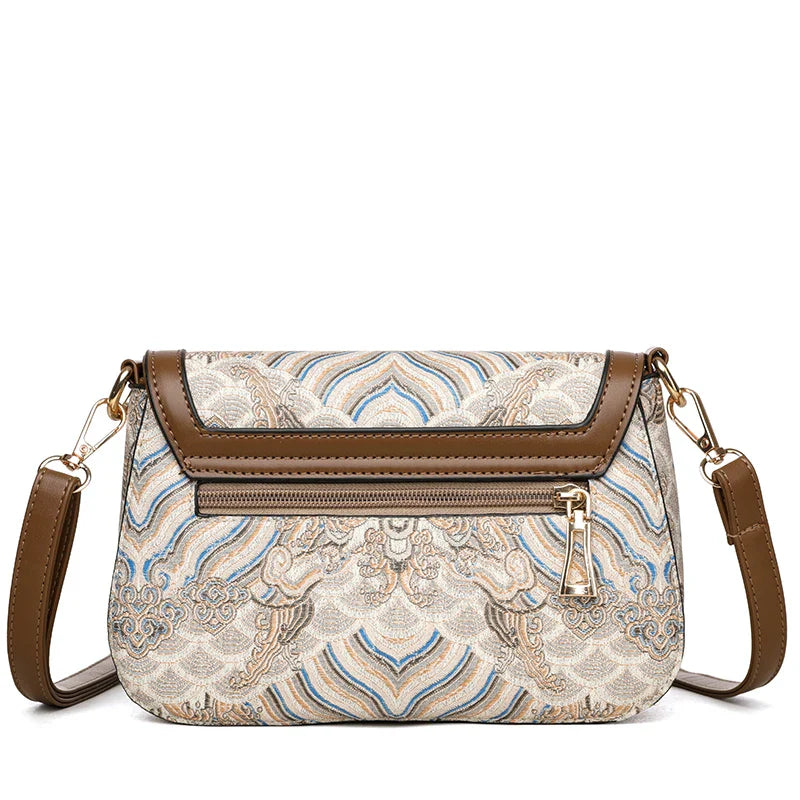 Bags for Women 2025 New Crossbody Bag Women's Bag Printed Fashion Middle-Aged Mother Bag Versatile Shoulder Bag Commuter Bag