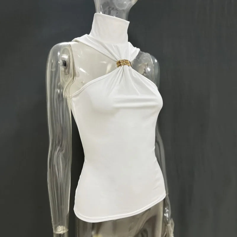 Tossy Summer Fashion Sexy Tank Top Pullover For Women Slim Off-Shoulder Patchwork Strapless Y2k Vest Top Female Cropped Top 2025