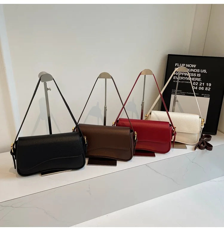 Bag Women 2025 Fashion Texture Lychee Pattern Small Square Bag Simple Commuter Versatile Single Shoulder Crossbody Bag
