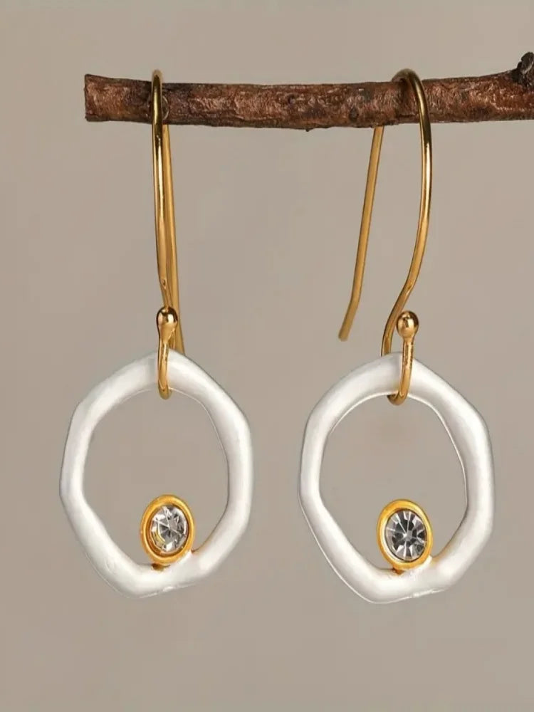 Luxury Crystal Drop Earrings for Women Party Birthday Jewelry Pendientes Mujer