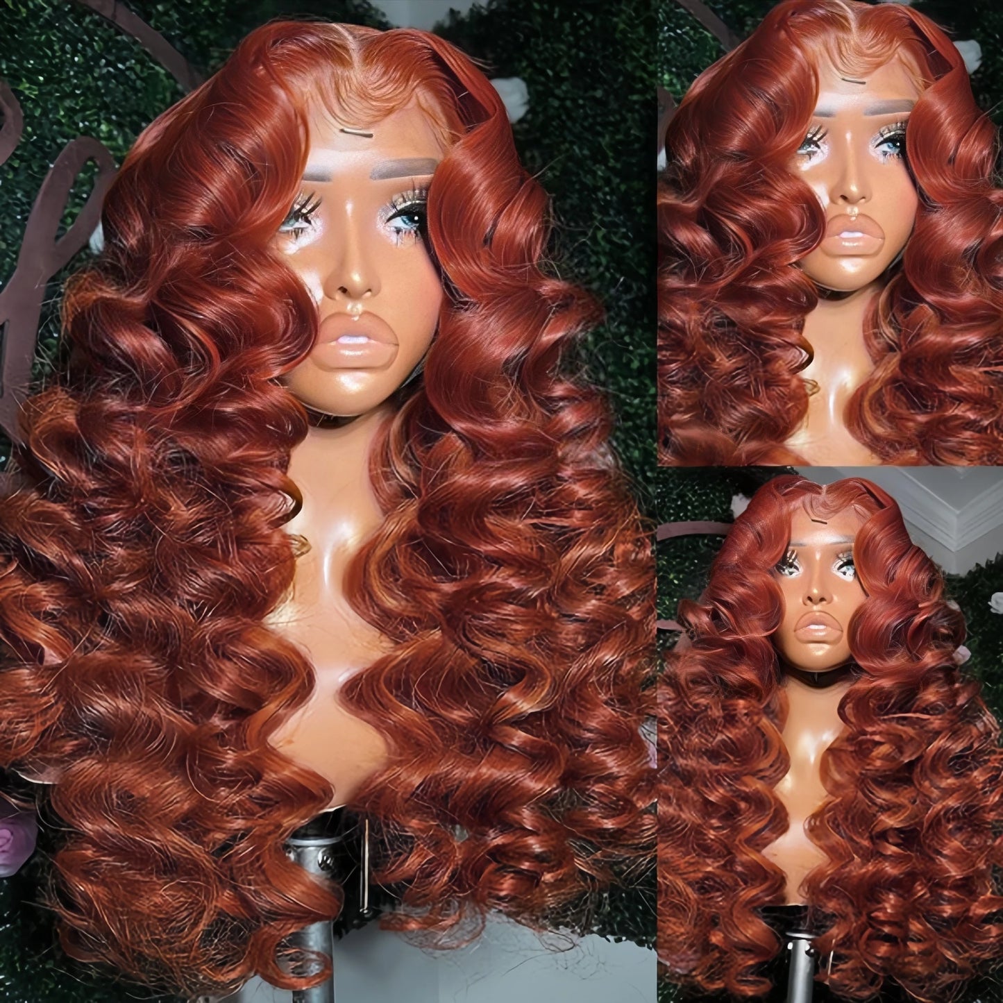 Loose Deep Wave Reddish Brown 13x6 Hd Lace Frontal Human Hair Curly Wig 30 Inch 13x4 Brown Colored Human Hair Wigs On Sale