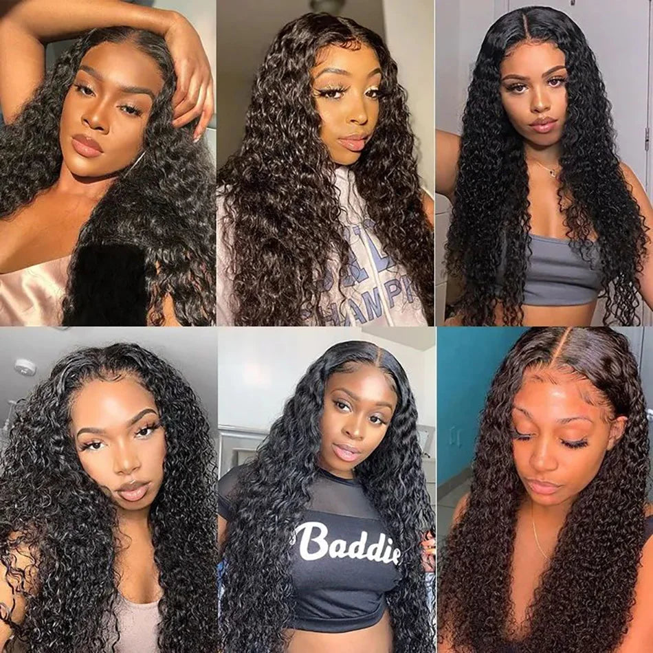 Loose Deep Wave Wig 13x6 Lace Frontal Wig 5x5 HD Lace Closure Human Hair Wigs Brazilian Pre Plucked Deep Curly Front Wig Women