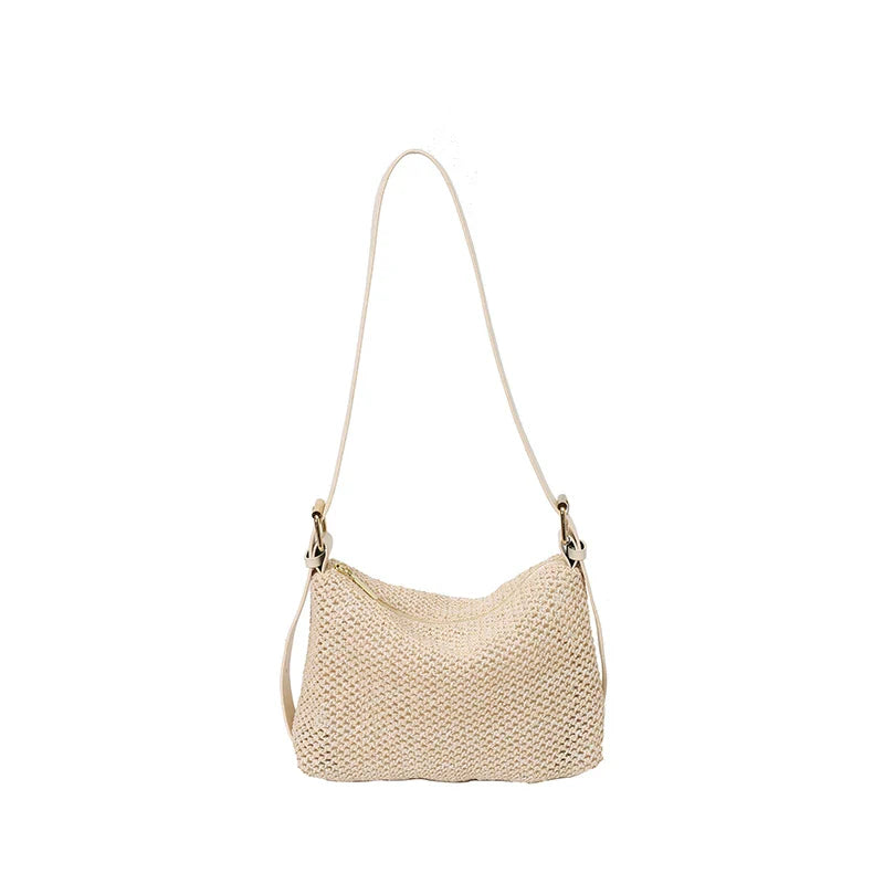Handbags handbags for women luxury handbags for women Summer niche high sense one shoulder grass woven bag girl 2025