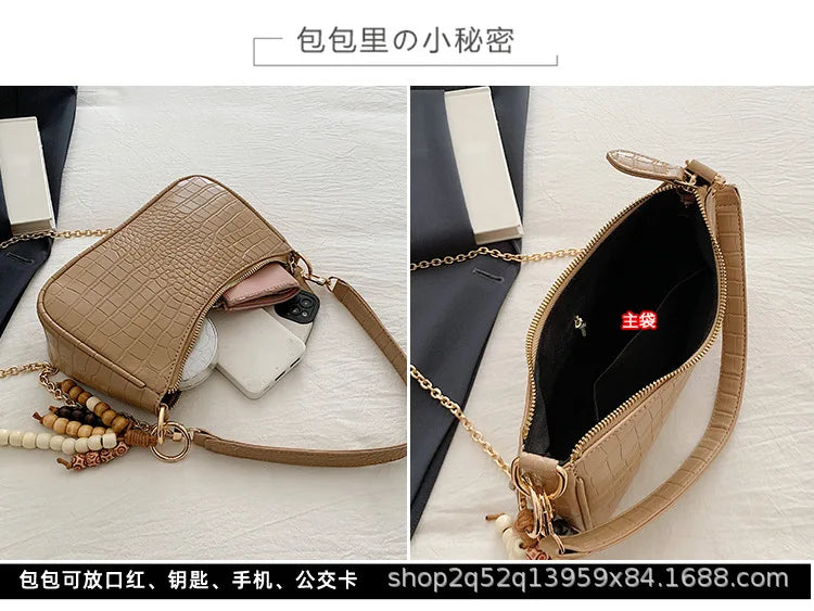 2025 New - arrival Women's Bag - Fashionable, Versatile, Retro - casual, Crossbody, Underarm, High - quality Handbag