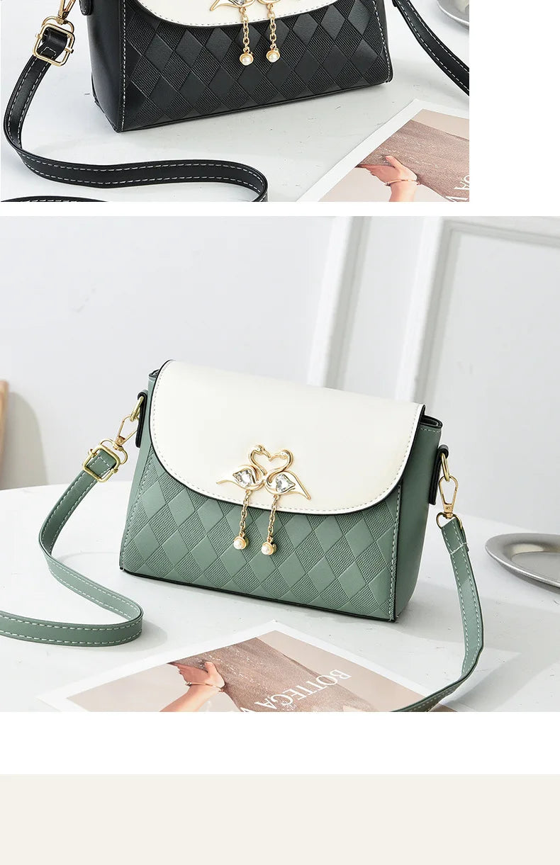 Bag Women 2025 Spring and Summer New One Shoulder Crossbody Small Square Bag Fresh and Sweet Versatile