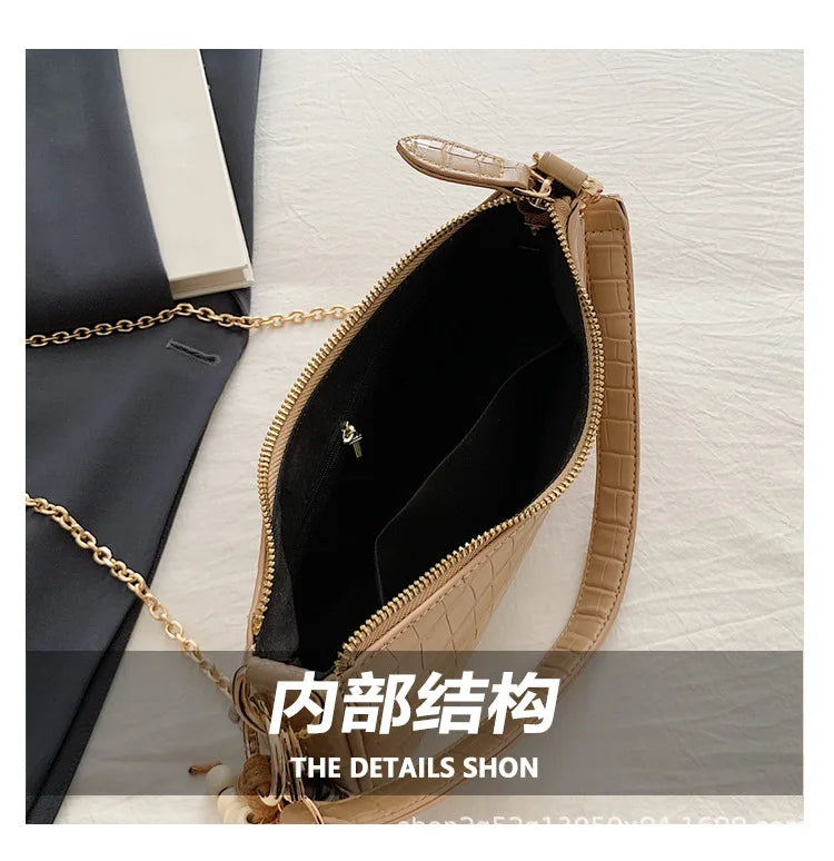 2025 New - arrival Women's Bag - Fashionable, Versatile, Retro - casual, Crossbody, Underarm, High - quality Handbag