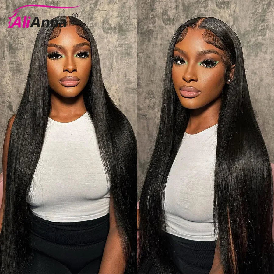 26 28 30Inch 6X4 Straight Glueless Wigs Human Hair Ready To Wear Go Human Hair Wigs Brazilian Pre Cut Closure Wig Human Hair Wig