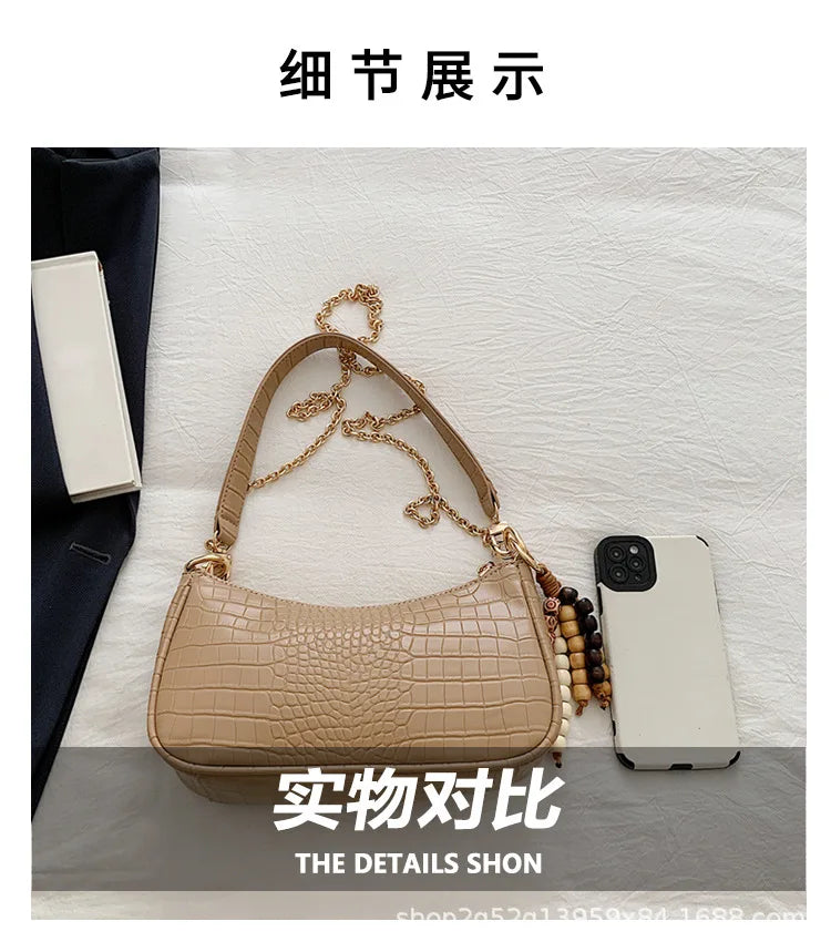 2025 New - arrival Women's Bag - Fashionable, Versatile, Retro - casual, Crossbody, Underarm, High - quality Handbag