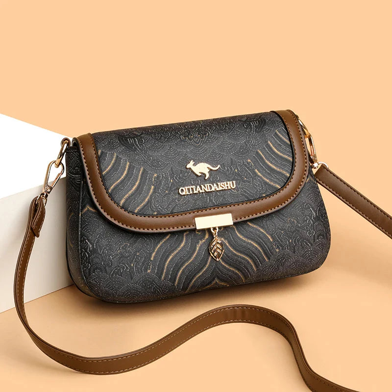 Bags for Women 2025 New Crossbody Bag Women's Bag Printed Fashion Middle-Aged Mother Bag Versatile Shoulder Bag Commuter Bag