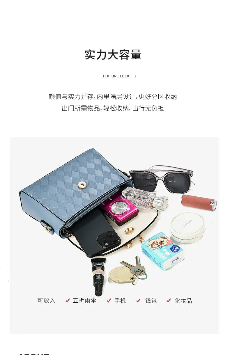 Bag Women 2025 Spring and Summer New One Shoulder Crossbody Small Square Bag Fresh and Sweet Versatile