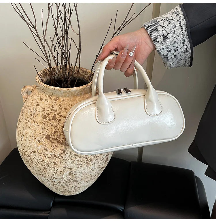 2025 New Women's Luxury Minimalist Baguette Bag - Artistic Crossbody & Handheld Purse with Clean Lines Design