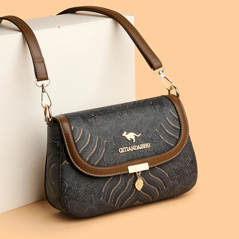 Bags for Women 2025 New Crossbody Bag Women's Bag Printed Fashion Middle-Aged Mother Bag Versatile Shoulder Bag Commuter Bag