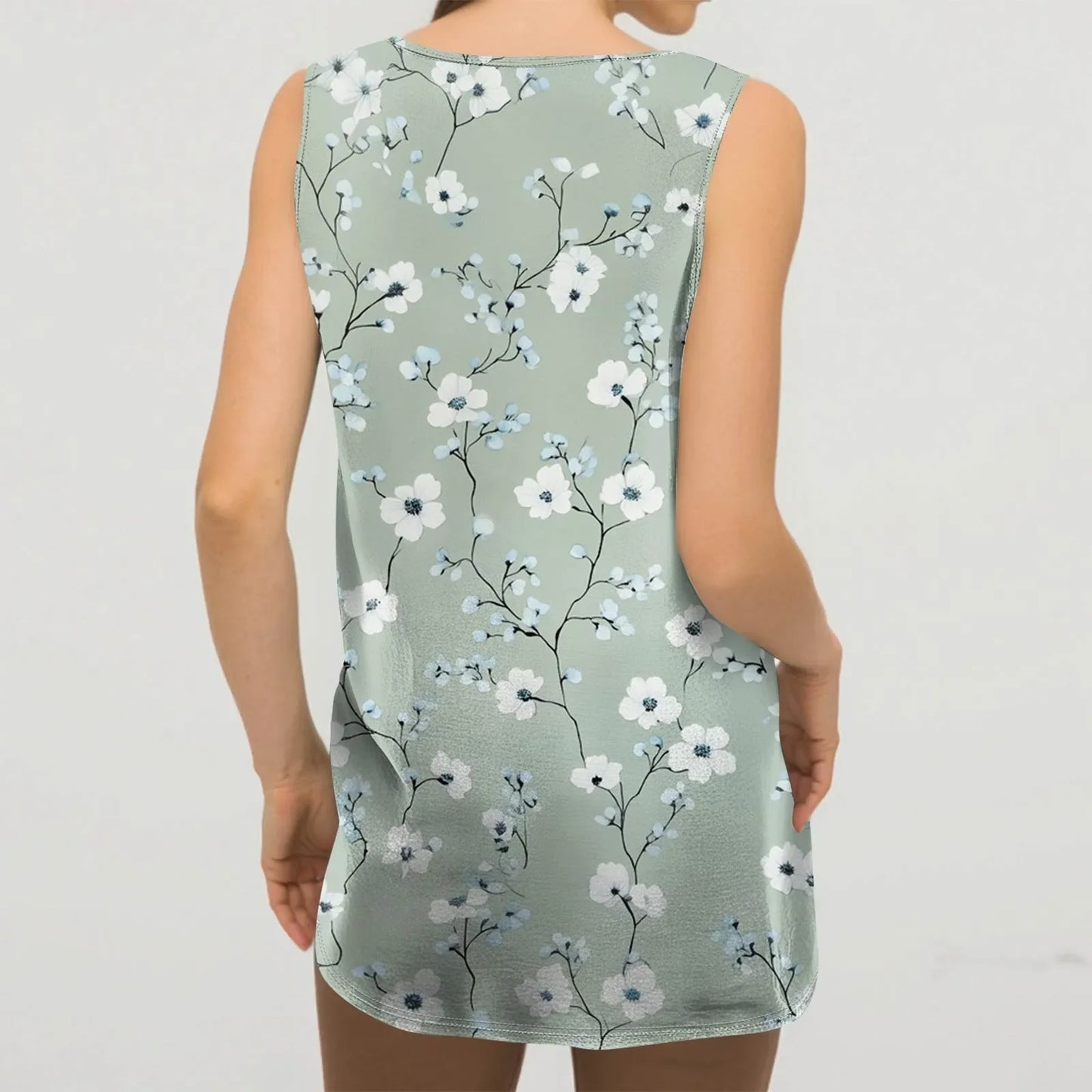 Tank Tops for Women 2025 Summer Sleeveless V Neck Blouses Plus Size Cotton Shirts Casual Vest Tops Beach Clothes Womens Pullover