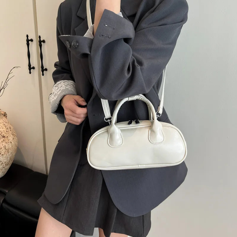 2025 New Women's Luxury Minimalist Baguette Bag - Artistic Crossbody & Handheld Purse with Clean Lines Design