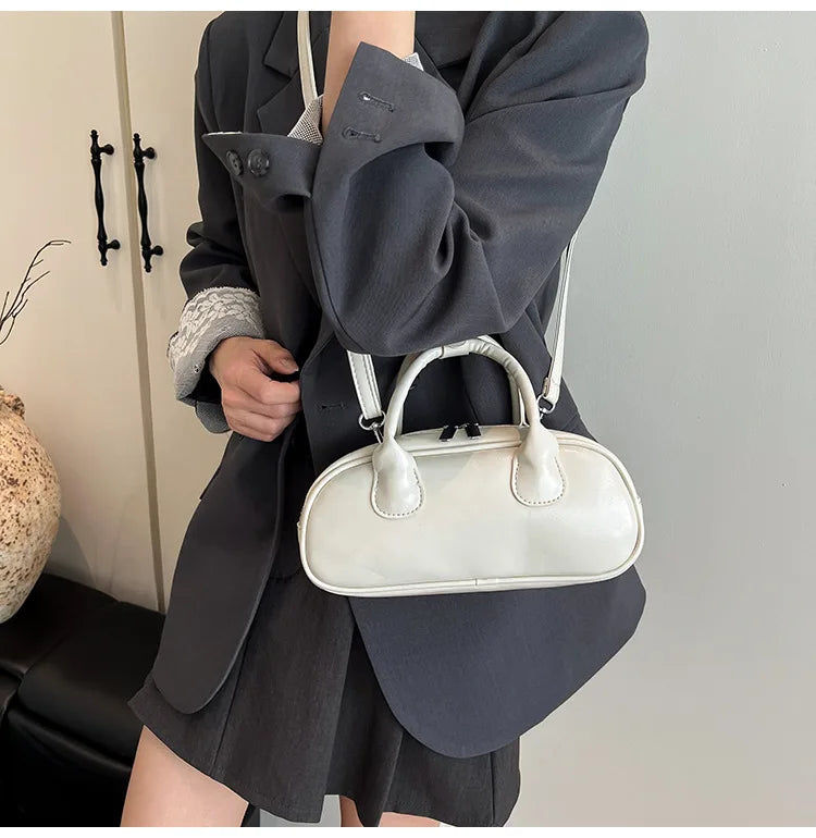 2025 New Women's Luxury Minimalist Baguette Bag - Artistic Crossbody & Handheld Purse with Clean Lines Design