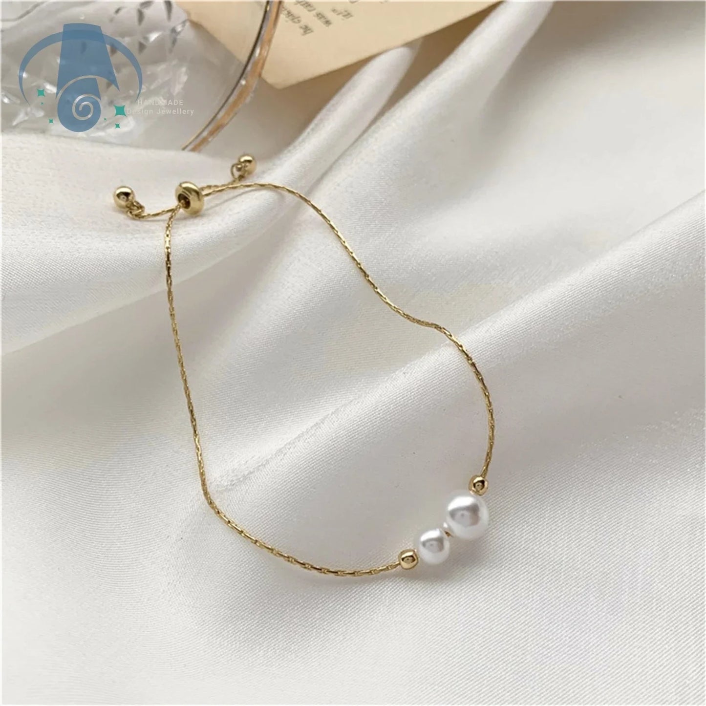 Elegant Minimalist Pearl Ring for Women Adjustable Open Band Simple Dainty Pinky Ring Luxury Trendy Stackable Jewelry Gift Idea