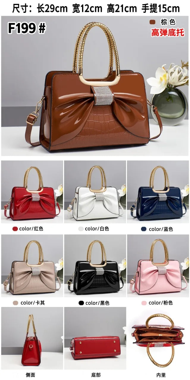 New 2025 Women's Sweet Bow Handbag - Stylish Minimalist, Versatile Commuting & Casual, Shoulder/Crossbody