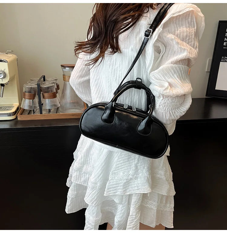2025 New Women's Luxury Minimalist Baguette Bag - Artistic Crossbody & Handheld Purse with Clean Lines Design