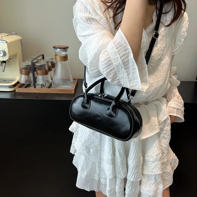 2025 New Women's Luxury Minimalist Baguette Bag - Artistic Crossbody & Handheld Purse with Clean Lines Design