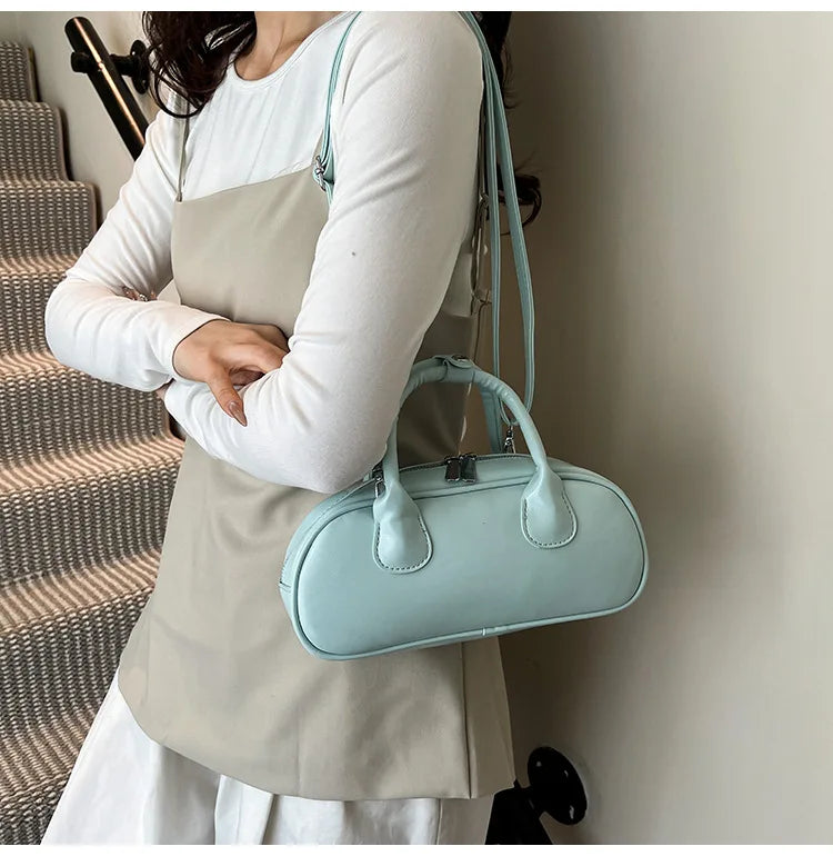 2025 New Women's Luxury Minimalist Baguette Bag - Artistic Crossbody & Handheld Purse with Clean Lines Design