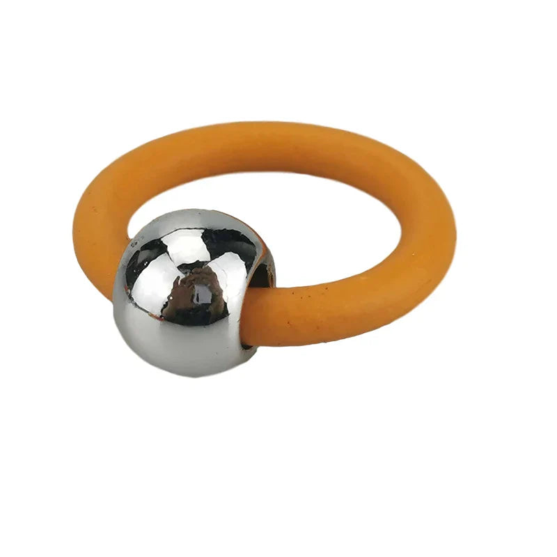UKEBAY NEW Pearl Rings For Women Ring Finger Multicolor Rope Rubber Jewelry Handmade Pearl Jewellery Round Ring Elasticity Chain