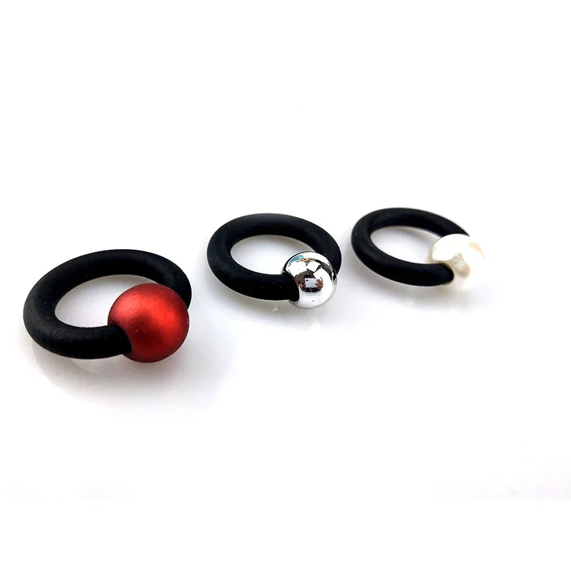 UKEBAY NEW Pearl Rings For Women Ring Finger Multicolor Rope Rubber Jewelry Handmade Pearl Jewellery Round Ring Elasticity Chain