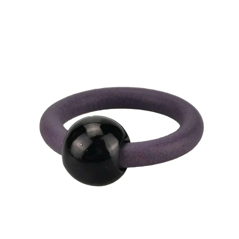 UKEBAY NEW Pearl Rings For Women Ring Finger Multicolor Rope Rubber Jewelry Handmade Pearl Jewellery Round Ring Elasticity Chain