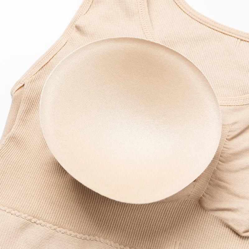 Tank Tops for Women with Built in Bra Shelf Bra Casual Wide Strap Basic Camisole Sleeveless Top Shaper with Removable Bra