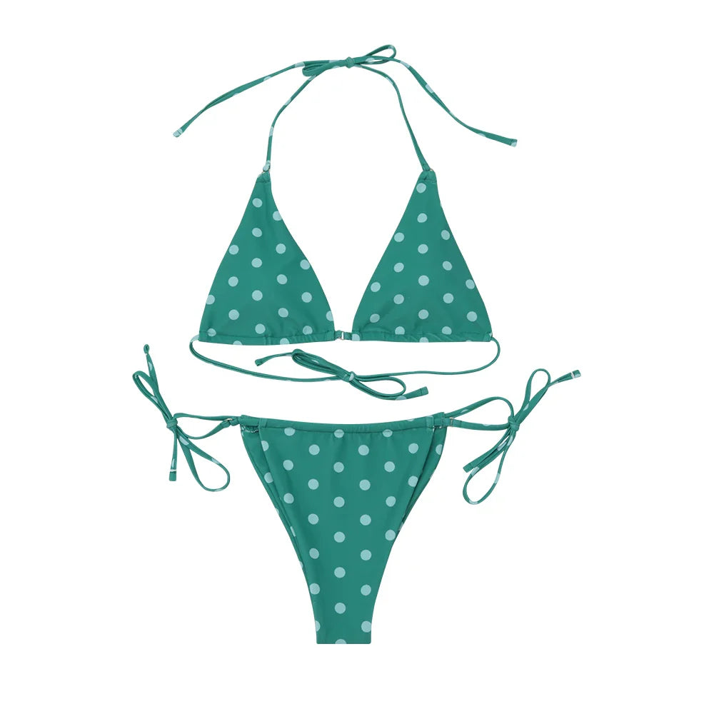 Sexy Bikini Women 2024 Swimsuit Halter Push Up Swimwear Female Brazilian Bathing Suit Summer Beach Wear Swimming Suit Biquini XL