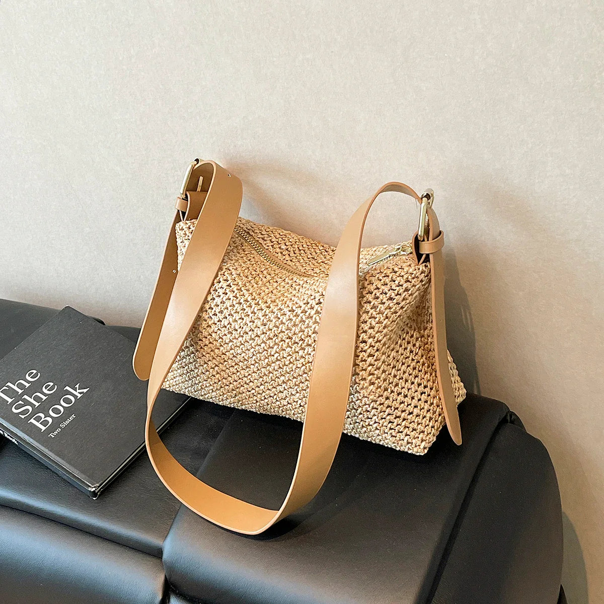Handbags handbags for women luxury handbags for women Summer niche high sense one shoulder grass woven bag girl 2025