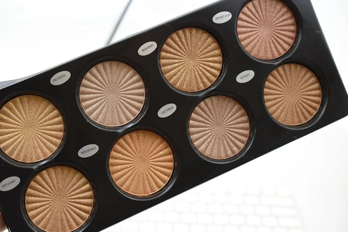 new12-8 Color Matte Trimming Makeup Palette Face Foundation White Brown Female Cosmetic Easy To Color Lasting Nature Water Proof