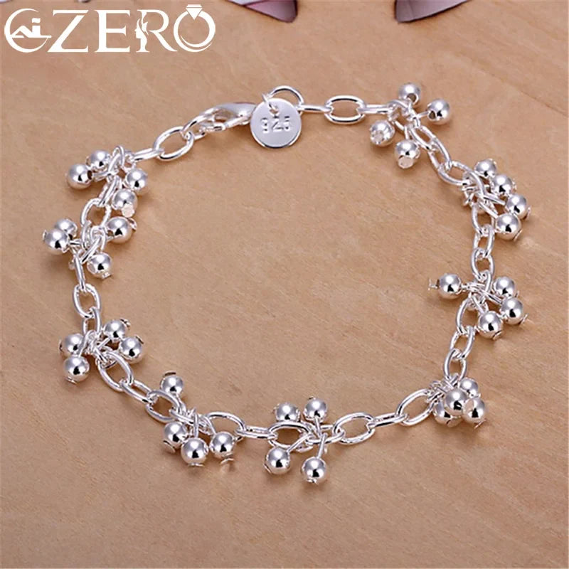 Beautiful 925 Silver Bracelets Nice For Wedding Women Chain Bracelet Charm Beads Fashion Gorgeous Jewelry Wholesale