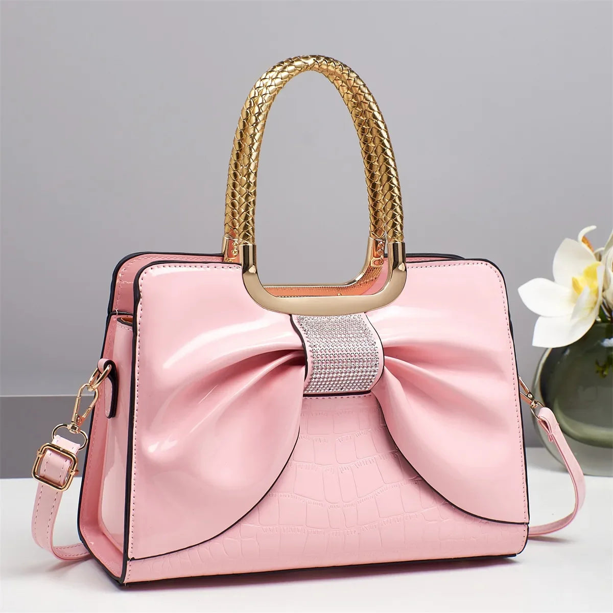 New 2025 Women's Sweet Bow Handbag - Stylish Minimalist, Versatile Commuting & Casual, Shoulder/Crossbody