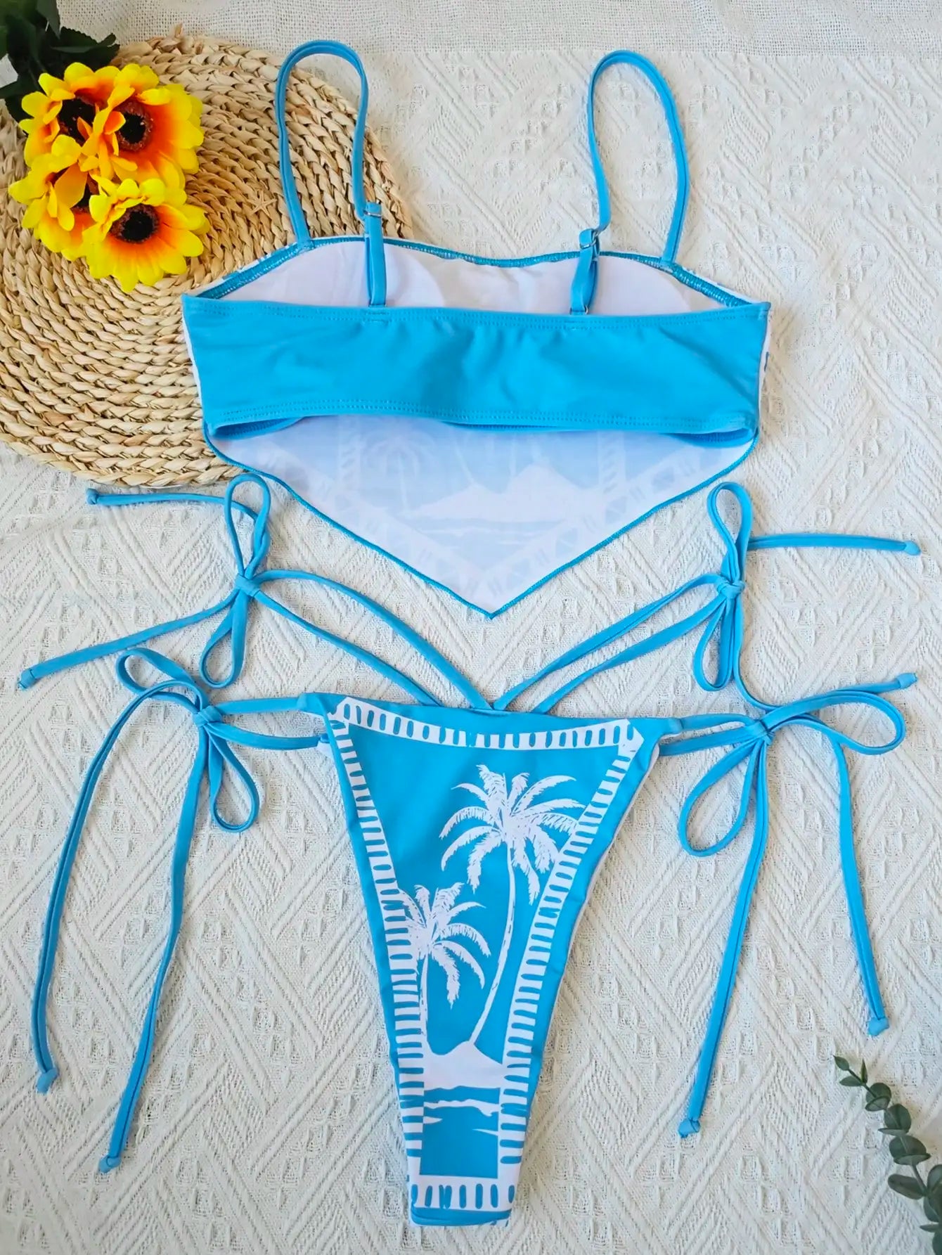 Sexy Tankini Women's Swimwear, European And American Summer New Style, Beach Vacation Split Swimsuit Two-piece Set