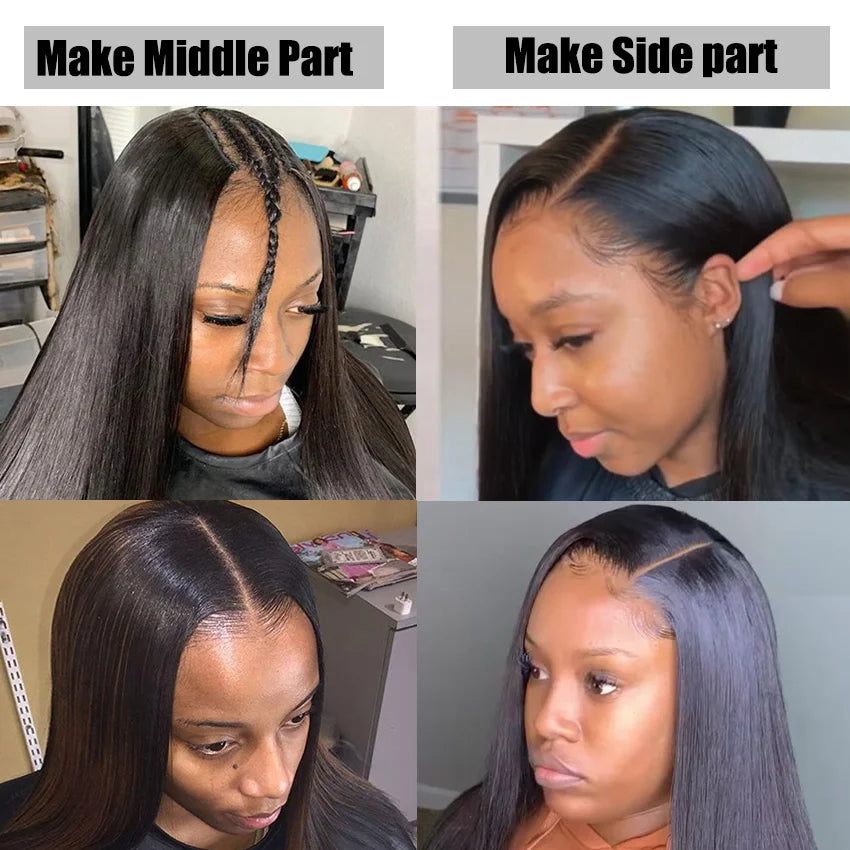 Straight U Part Wigs For Women Human Hair Malaysian Straight Human Hair Wigs 180% Density ISEE HAIR U Shape Wigs Without Glue