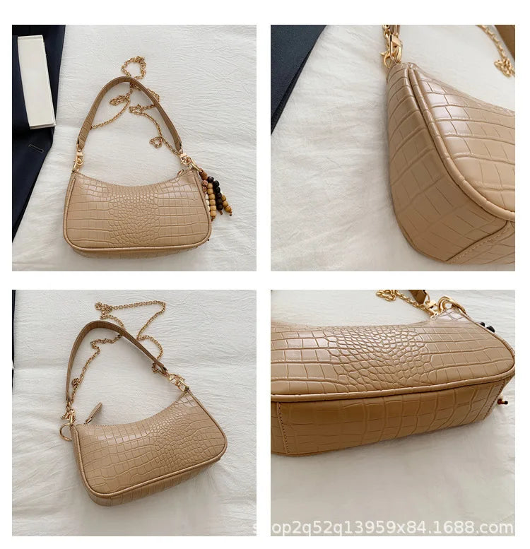 2025 New - arrival Women's Bag - Fashionable, Versatile, Retro - casual, Crossbody, Underarm, High - quality Handbag