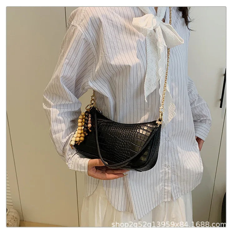 2025 New - arrival Women's Bag - Fashionable, Versatile, Retro - casual, Crossbody, Underarm, High - quality Handbag