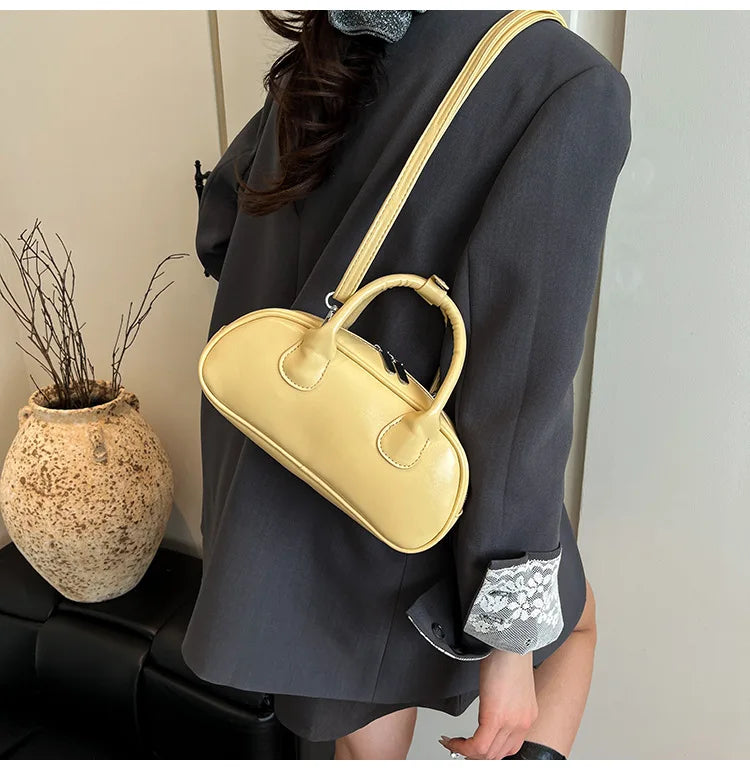 2025 New Women's Luxury Minimalist Baguette Bag - Artistic Crossbody & Handheld Purse with Clean Lines Design