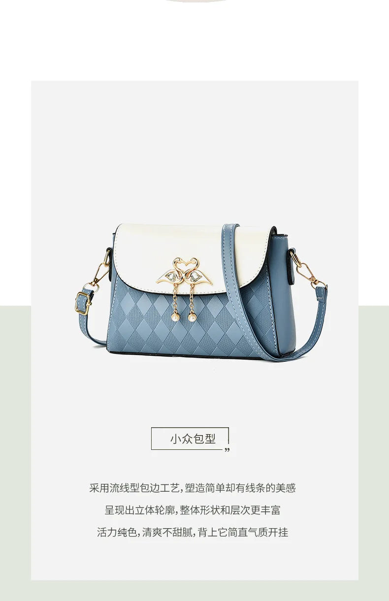 Bag Women 2025 Spring and Summer New One Shoulder Crossbody Small Square Bag Fresh and Sweet Versatile