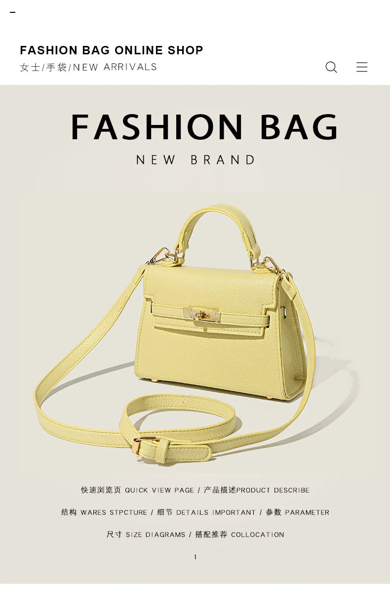 Bag for Women 2025 New Trendy Handheld Small Square Bag Retro Fashion Luxury Single Shoulder Crossbody Bag Commuter Bag