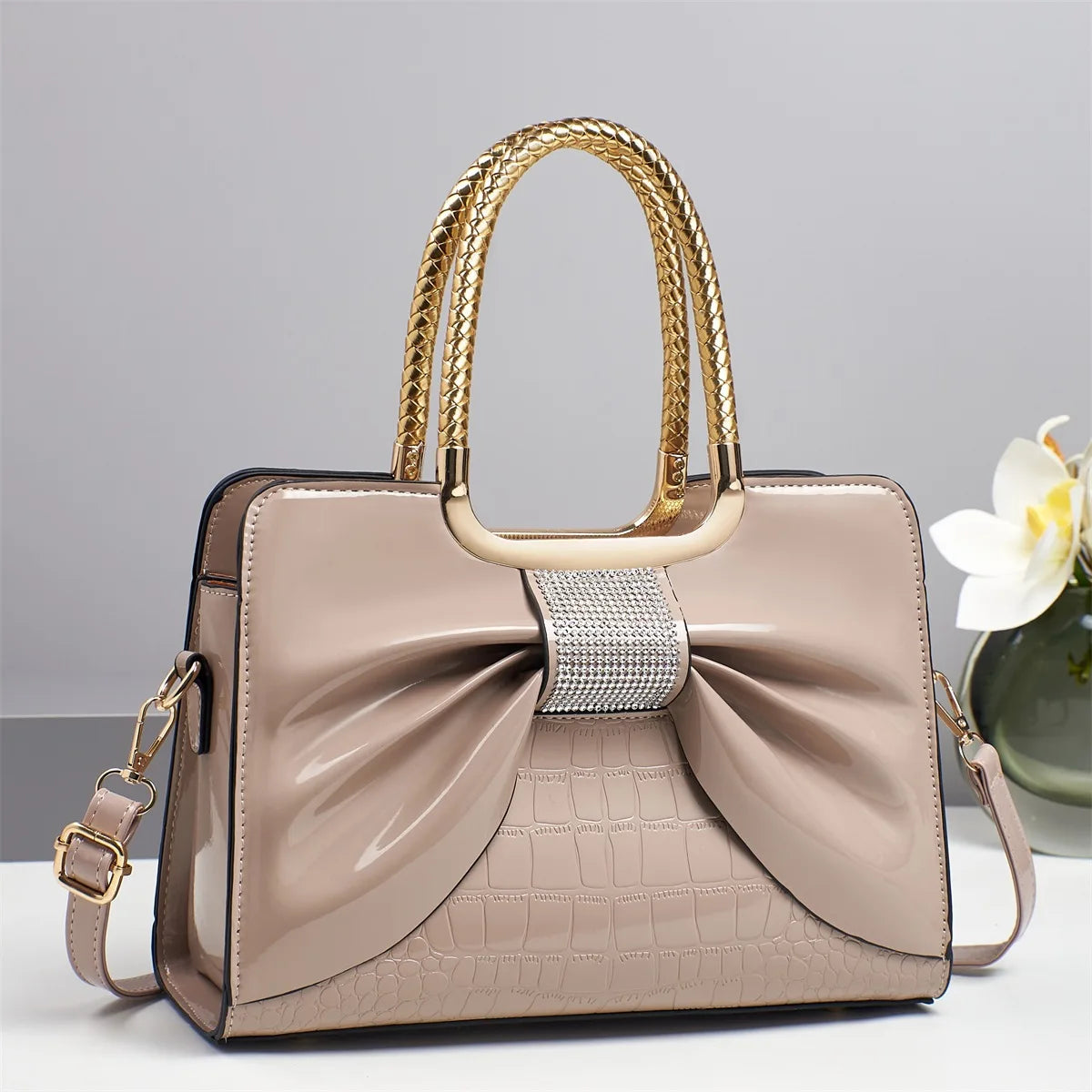 New 2025 Women's Sweet Bow Handbag - Stylish Minimalist, Versatile Commuting & Casual, Shoulder/Crossbody