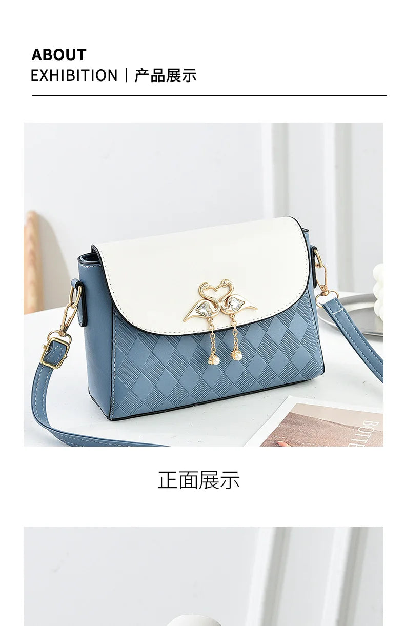 Bag Women 2025 Spring and Summer New One Shoulder Crossbody Small Square Bag Fresh and Sweet Versatile