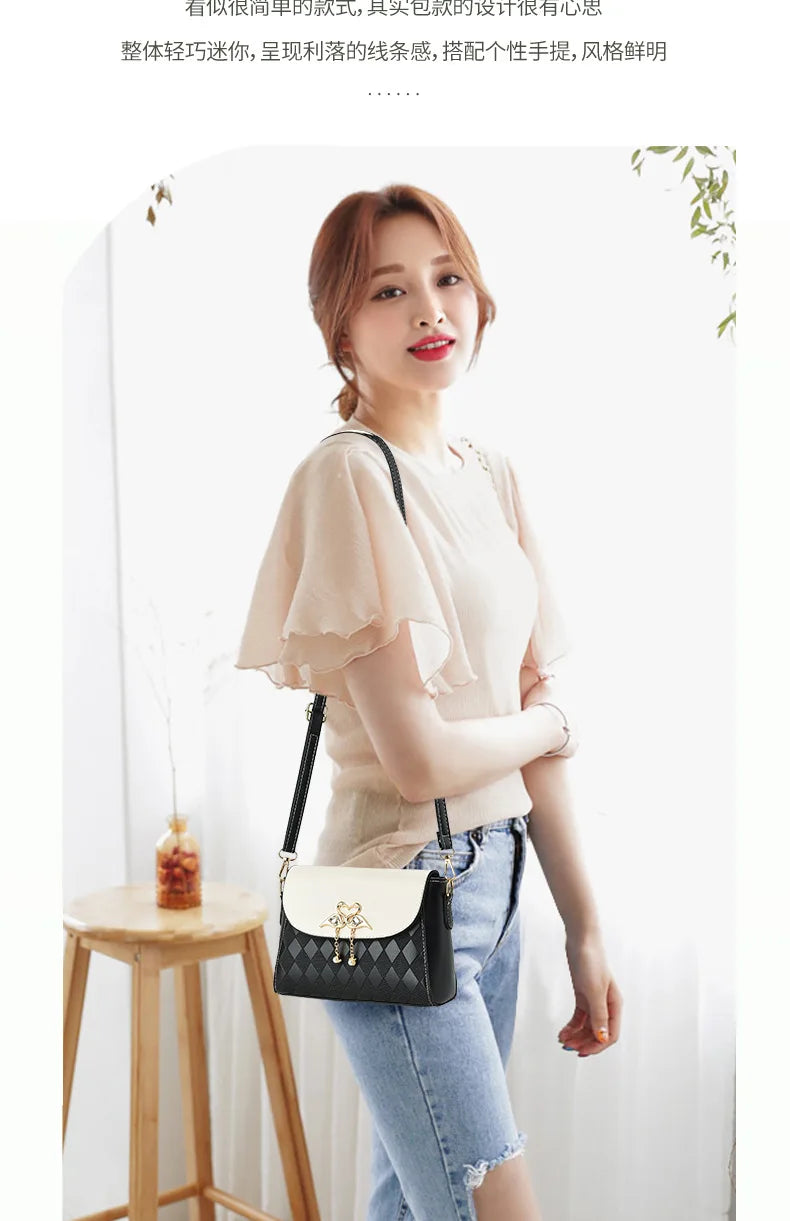Bag Women 2025 Spring and Summer New One Shoulder Crossbody Small Square Bag Fresh and Sweet Versatile