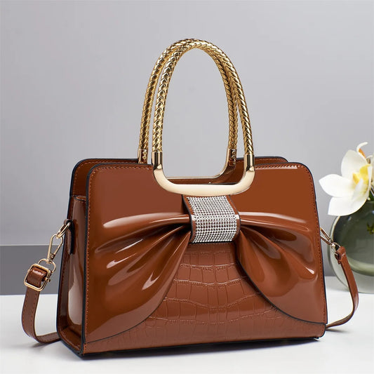 New 2025 Women's Sweet Bow Handbag - Stylish Minimalist, Versatile Commuting & Casual, Shoulder/Crossbody