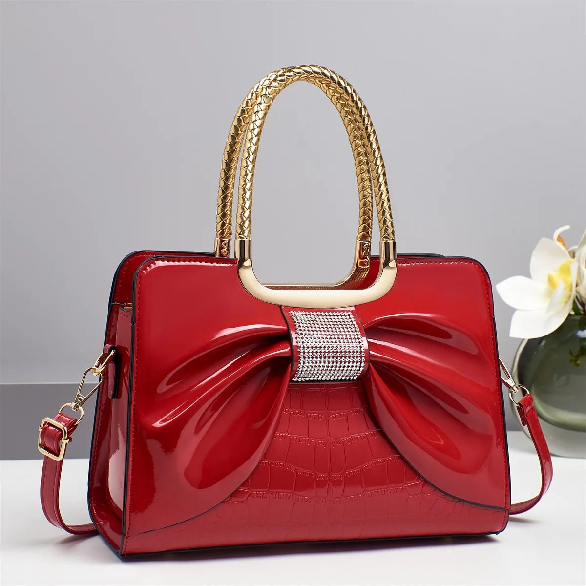 New 2025 Women's Sweet Bow Handbag - Stylish Minimalist, Versatile Commuting & Casual, Shoulder/Crossbody